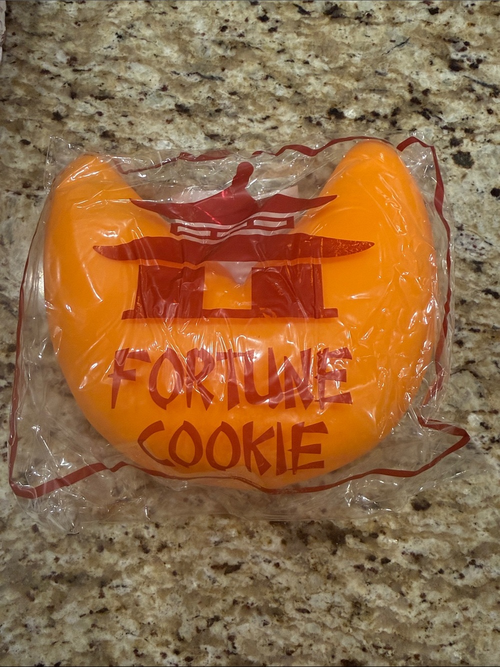 The Big Squij Jumbo Fortune Cookie Squishy Stress Toy ~ Orange/Yellow ~ NEW